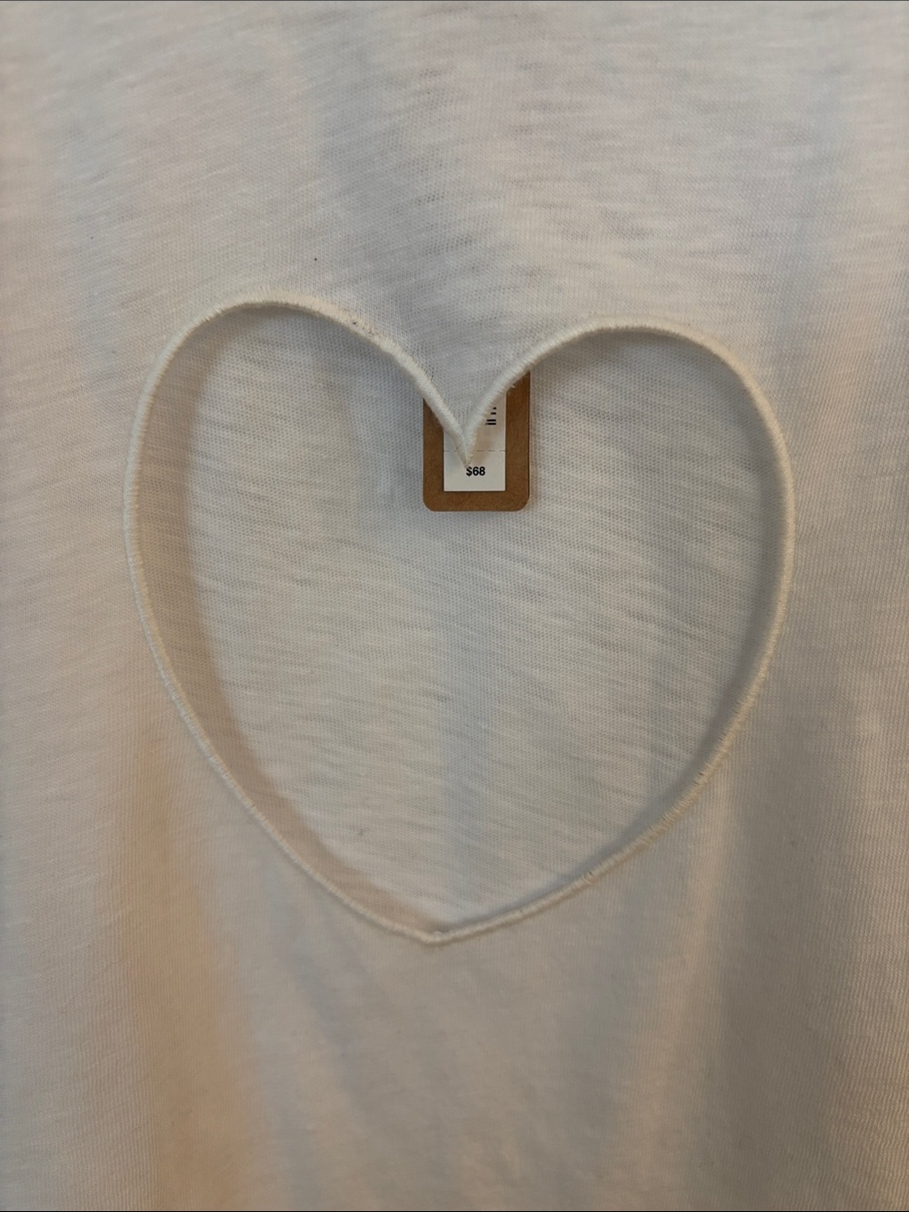 SKIMS Snow White Worn In Jersey Oversized Heart T-Shirt - Picture 5 of 7